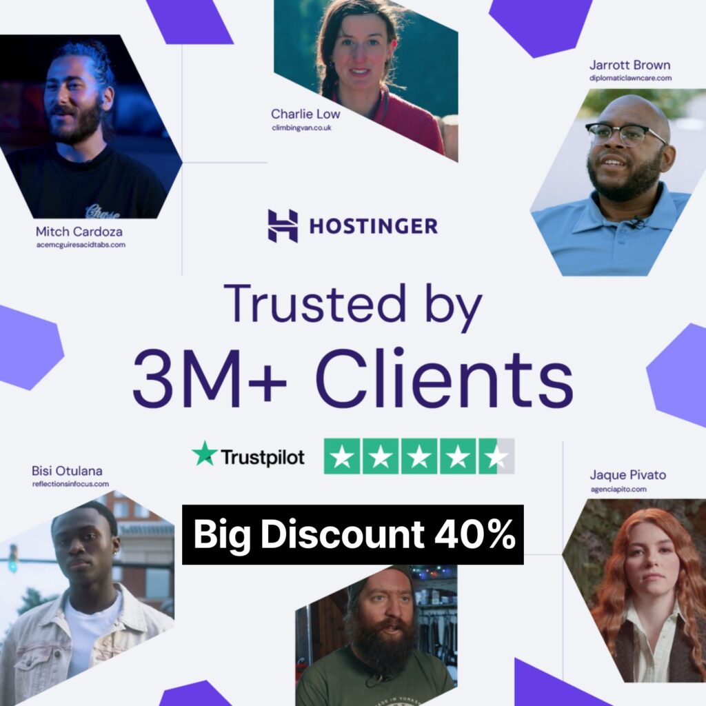 Hostinger Affiliate Program: Get a big discount of 40% off